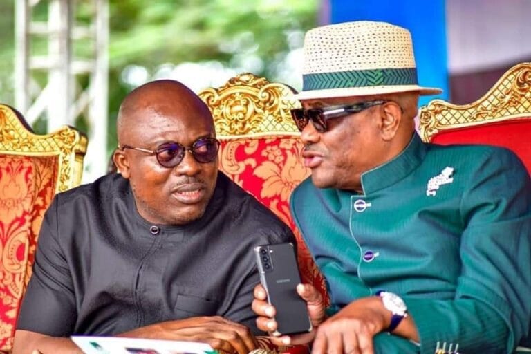 Fubara reportedly drops his cap for Wike as he paid him a visit in Abuja