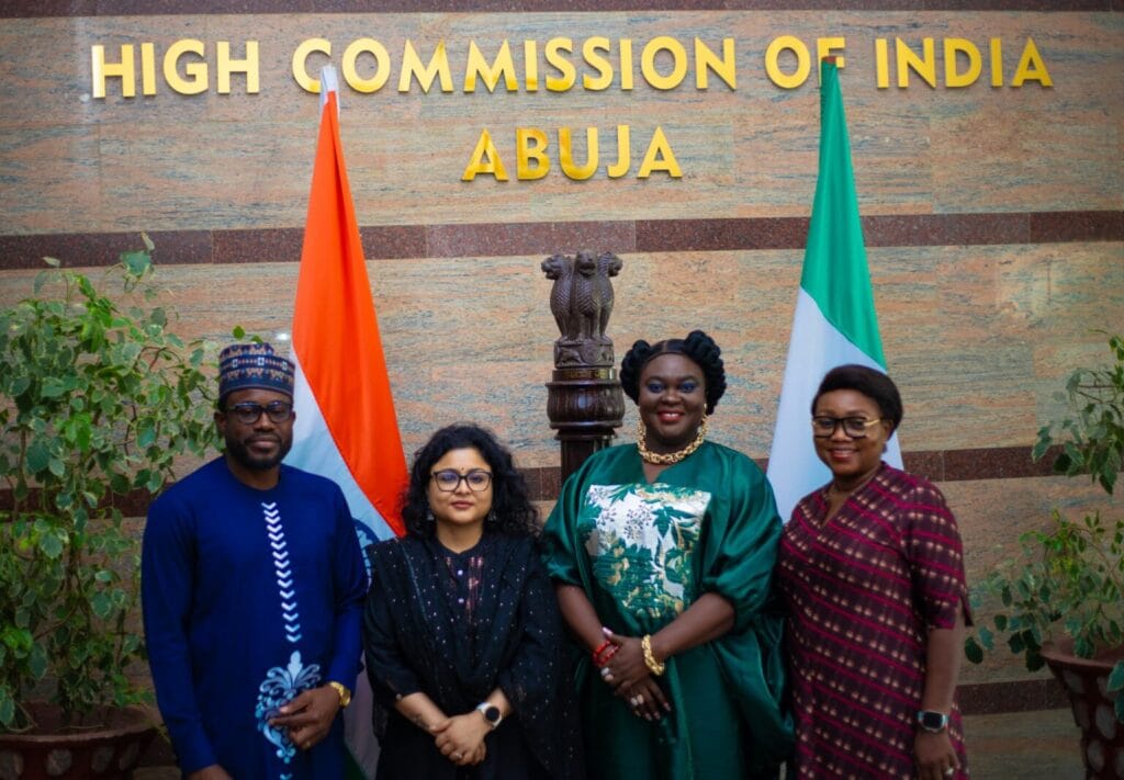 Amb.Queen Blessing Ebigieson meets Acting High Commissioner of Indian on Nollywood, Bollywood collaboration