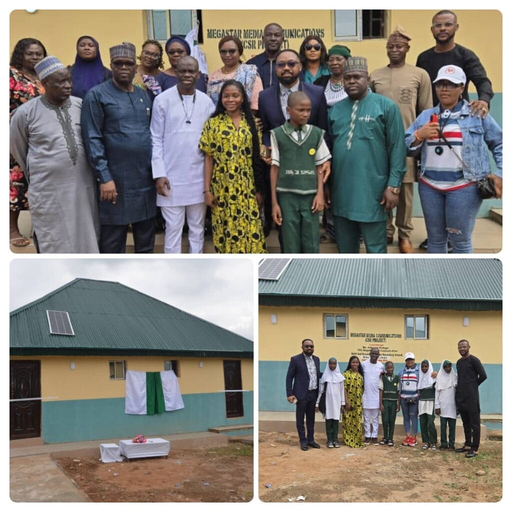 Megastar Media Communications Donates Ultra-Modern Solar-Powered Toilet Facility to Junior Secondary School, Sokale Dutse Alhaji, Abuja