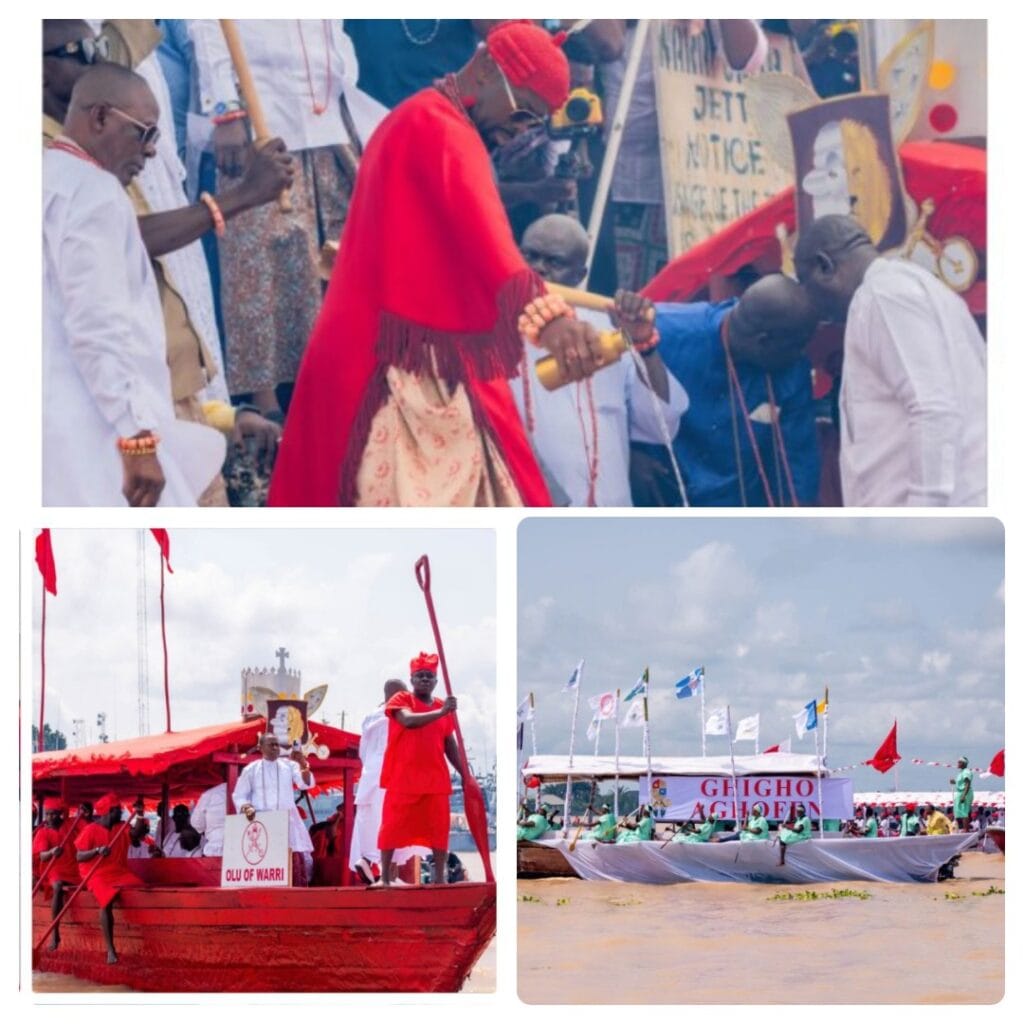 Olu of Warri Marks 4th Coronation with Dazzling Boat Regatta, Ogiame Atuwatse III’s Anniversary Unites Itsekiri Nation in Pride and Heritage