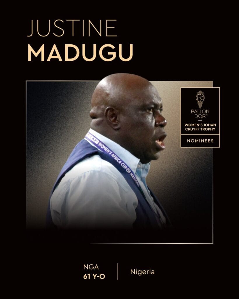 2025 Ballon d’Or award: Nigeria’s Super Falcons coach Madugu nominated