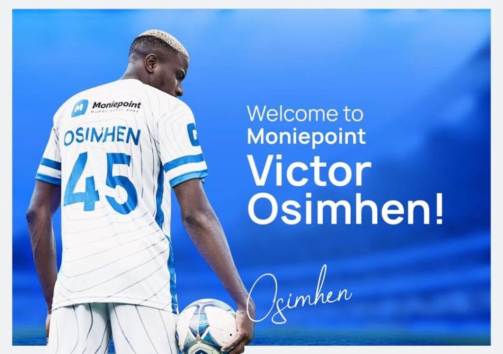 Moniepoint appoints Victor Osimhen as brand ambassador