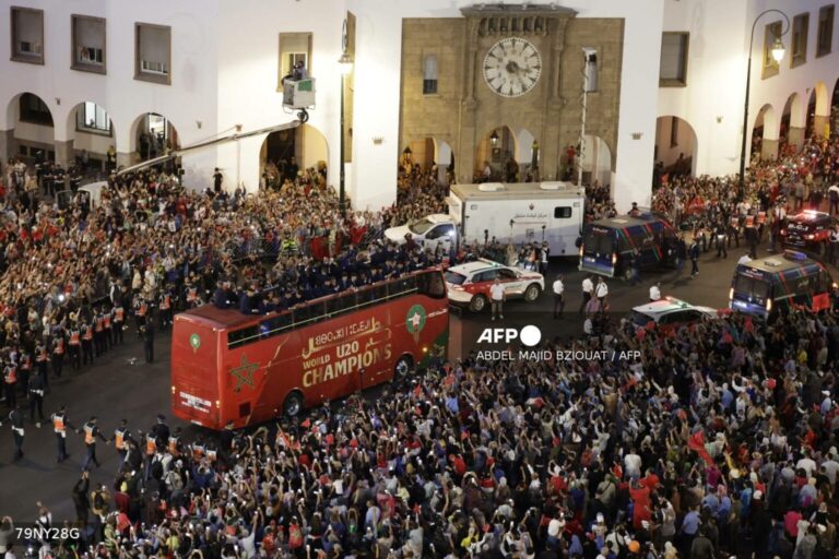 Morocco’s U-20 World Cup champions receive warm welcome from crowd