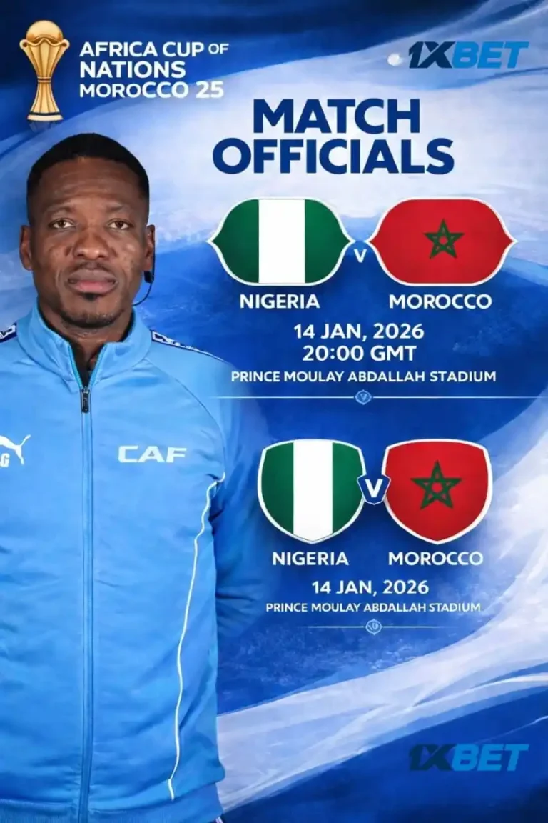 AFCON 2025: Ghanaian referee to officiate Nigeria, Morocco match
