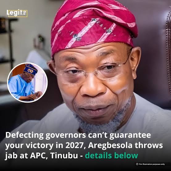 Deciding 2027: The APC has dismissed claims by former Governor Rauf Aregbesola that governor defections won’t matter in 2027, asserting that the next election will be decided by “performance, not polemics.”