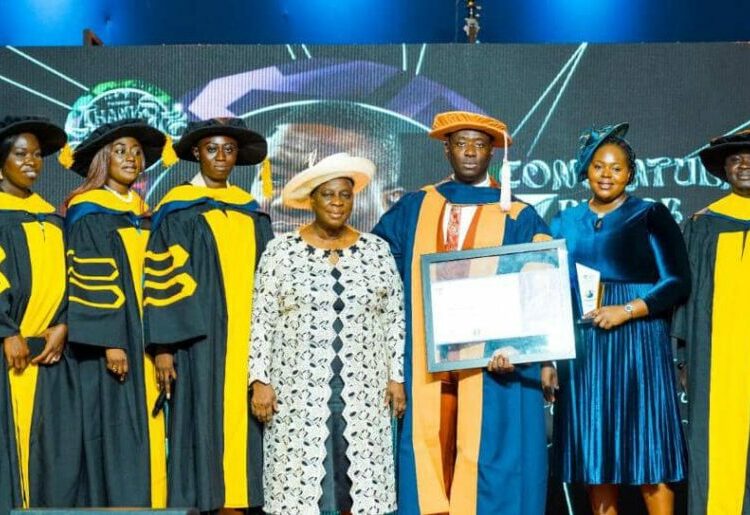 Pastor Mrs Adeboye of RCCG Bags Honorary Doctorate Degree, Caleb University Graduates 1,924