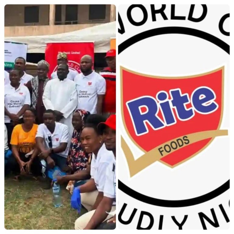 Both Rite Foods and ATF Strengthen Community Impact with Free Medical Outreach in Ogun.
