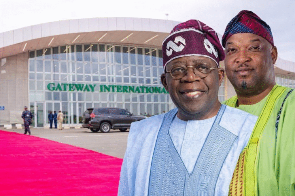 Aare Adetola Emmanuelking Welcomes President Tinubu to Gateway International Airport Commissioning in Iperu-Remo