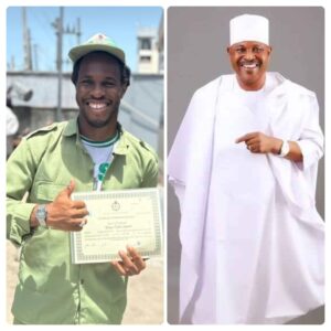 Saidi Balogun Congratulates Son Khalid on Joyful NYSC Completion