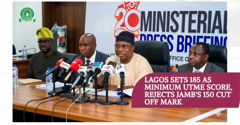 Lagos State sets 185 UTME cut-off, rejects JAMB’s 150 minimum for state universities