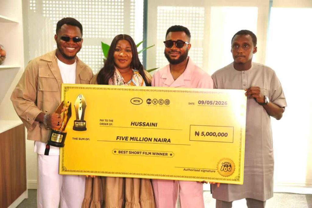 MTN Hands Over Cash Prize to AMVCA Short Film Winners