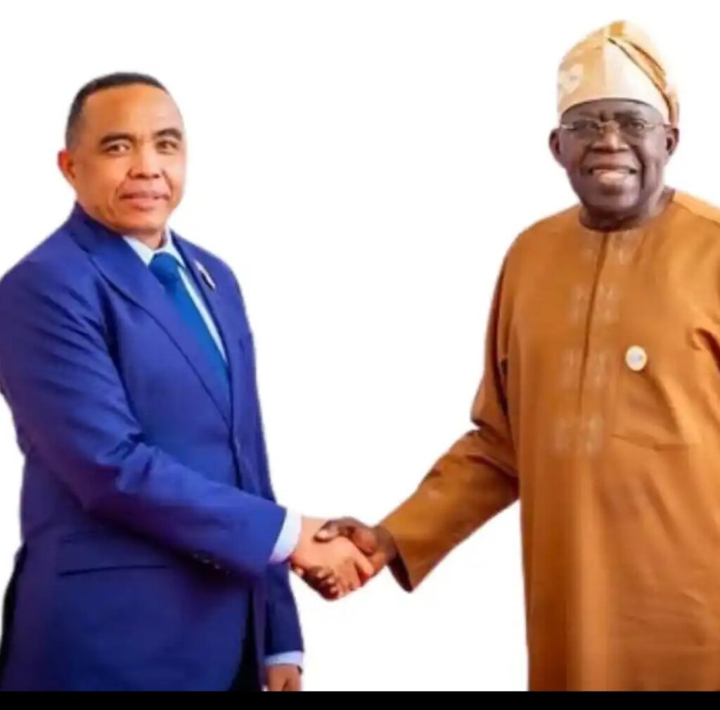 Tinubu Welcomes Madagascar’s Randrianirina at Abuja.