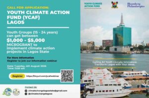 Lagos Climate Innovation: Apply For Grant Worth $5,000