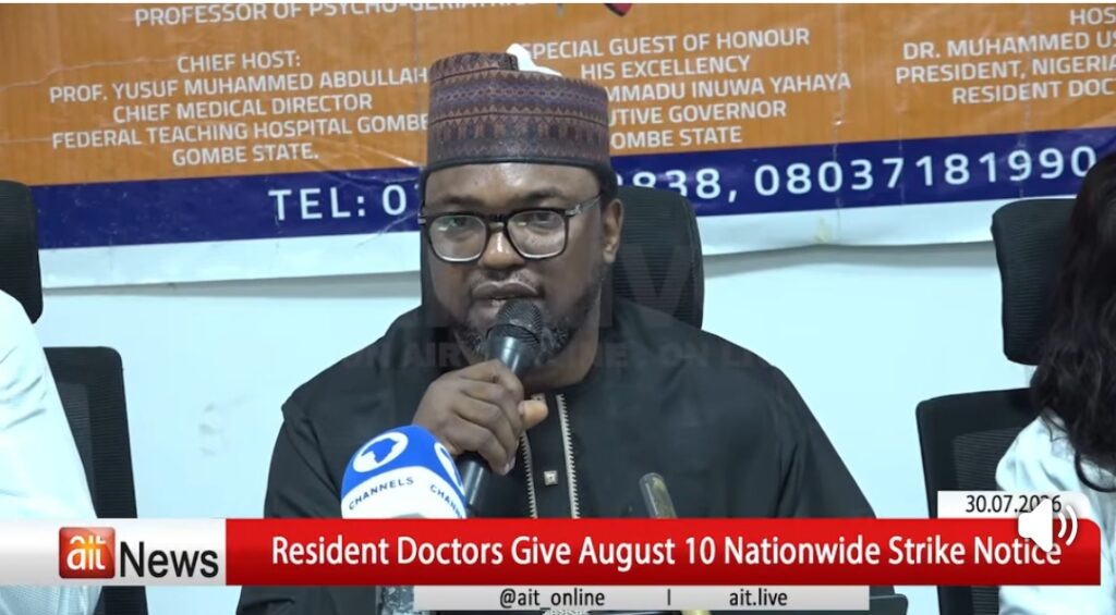 Resident Doctors Declare Nationwide Strike for August Over Unpaid Arrears, Poor Welfare