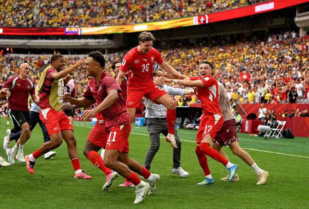 Switzerland Settle Win Over Colombia in Shootout to Reach World Cup Quarterfinals