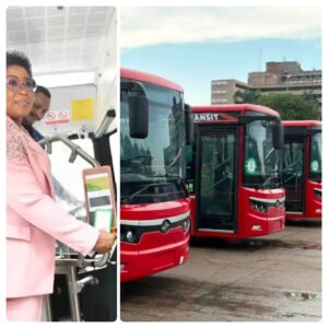 FG presents 100 electric buses for civil servants