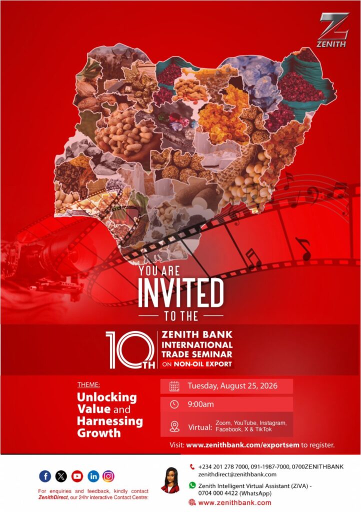 Zenith Bank Will Host 10th International Trade Seminar Zenith Bank Invitation
