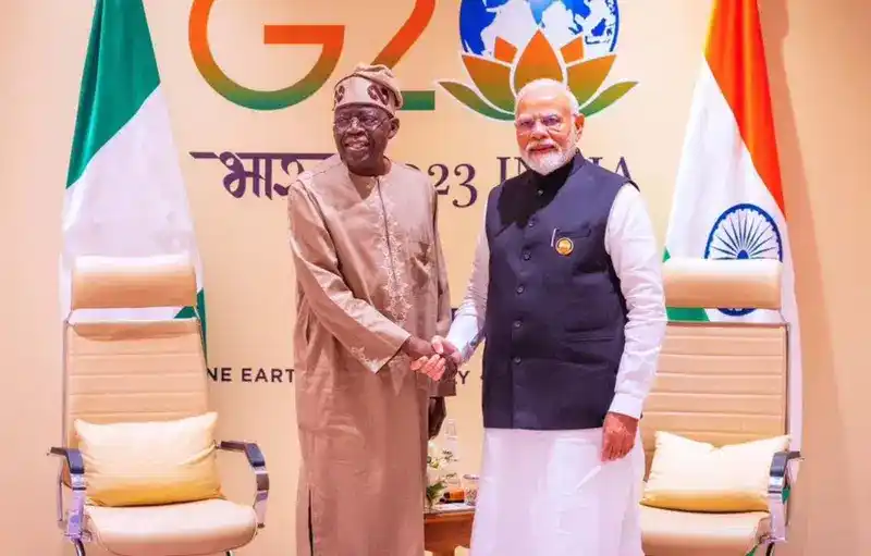 Indian PM Modi Extends Invitation To Tinubu For 2026 BRICS Summit Modi and Tinubu