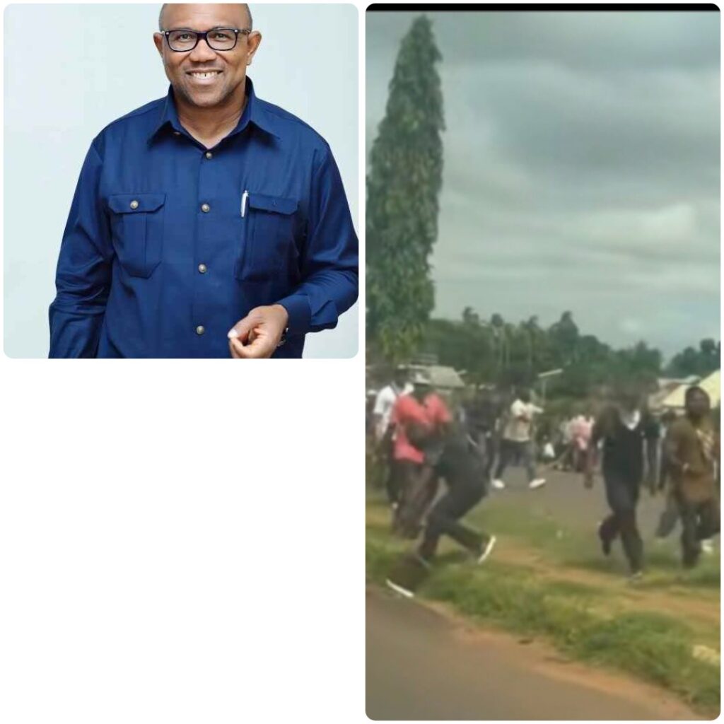 Peter Obi’s Convoy Face Obstruction From Hooligans While Attempting To Visit Yelwata In Benue Peter Obi’s Convoy Face Obstruction From Hooligans While Attempting To Visit Yelwata In Benue
