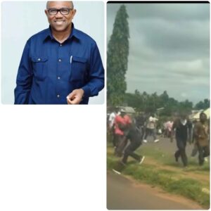 Peter Obi’s Convoy Face Obstruction From Hooligans While Attempting To Visit Yelwata In Benue