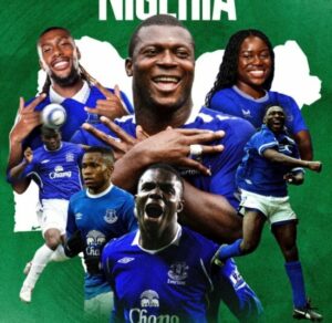 Everton Celebrate Nigeria@66: Display Amokachi, Aiyegbeni, Yobo, Others